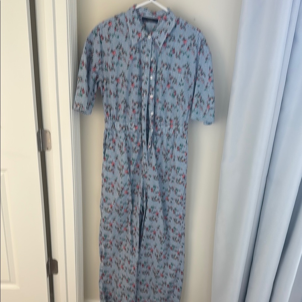 Floral Blue Jumpsuit